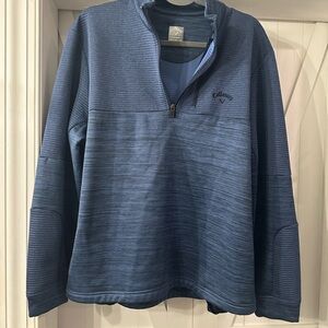 Callaway Men's Blue Quarter-Zip Sweater